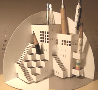 Extreme Cards and Papercrafting Origamic Architecture Pencil Holder